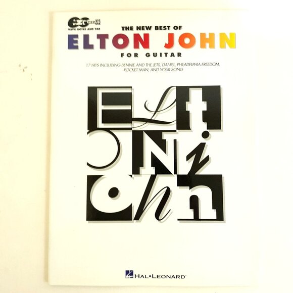 New Best of Elton John for Guitar Vocal 17 Hits Hal Leonard Songbook - Picture 1 of 6